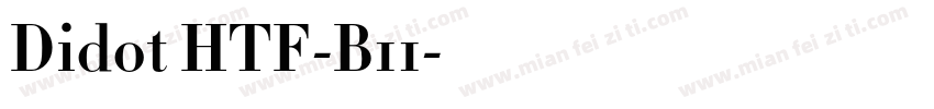 Didot HTF-B11字体转换
